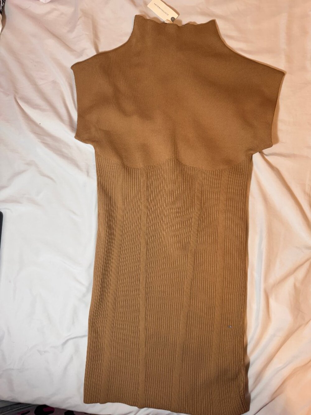 NWT Anthropologie Mock Neck Bodycon Dress